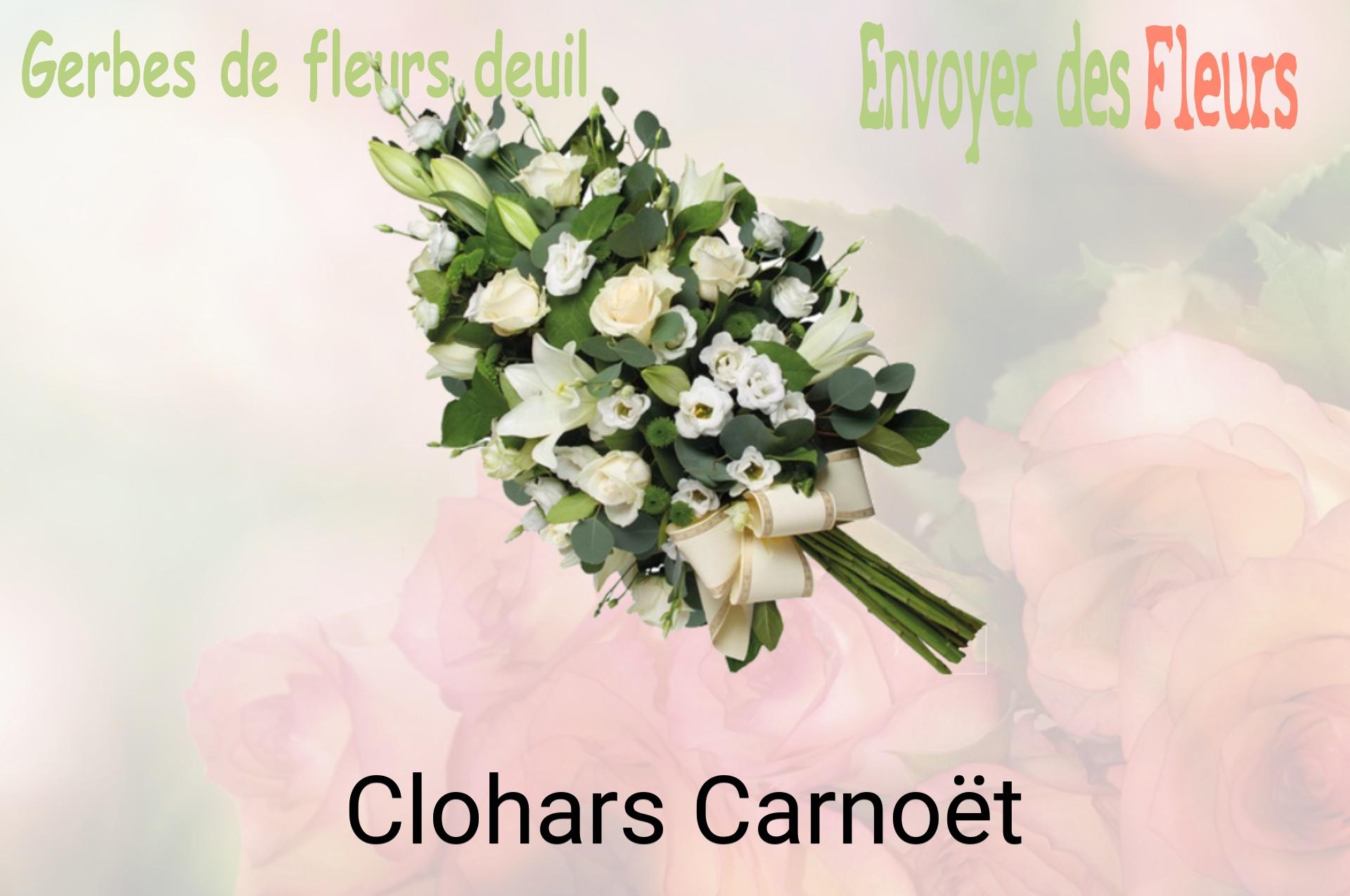 Gerbe de fleurs de deuil livrée à Clohars-Carnoët